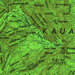 United States Geological Survey Kauai, HI (1967, 250000-Scale) digital map