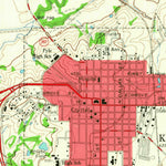 United States Geological Survey Kaufman, TX (1963, 24000-Scale) digital map