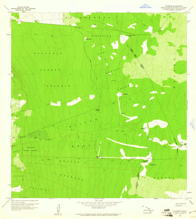 United States Geological Survey Kaunene, HI (1960, 24000-Scale) digital map