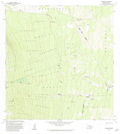 United States Geological Survey Kaunene, HI (1982, 24000-Scale) digital map