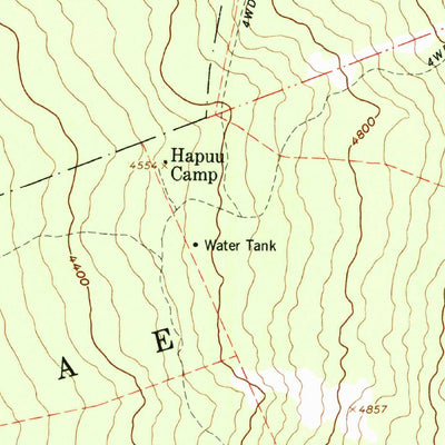 United States Geological Survey Kaunene, HI (1982, 24000-Scale) digital map