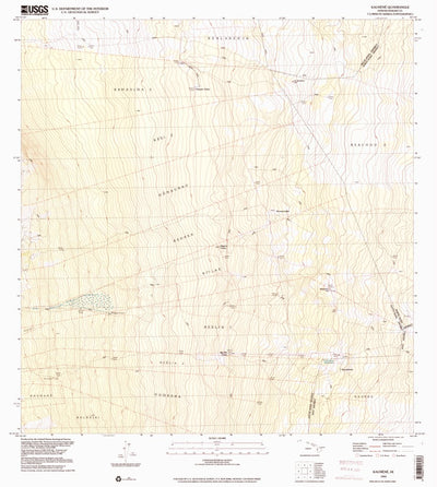 United States Geological Survey Kaunene, HI (1993, 24000-Scale) digital map