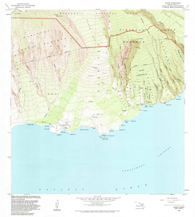 United States Geological Survey Kaupo, HI (1983, 24000-Scale) digital map