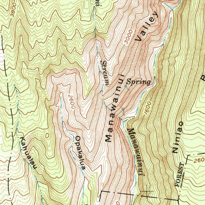 United States Geological Survey Kaupo, HI (1983, 24000-Scale) digital map