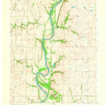 United States Geological Survey Kaw City NW, OK-KS (1963, 24000-Scale) digital map