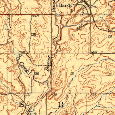 United States Geological Survey Kaw, OK-KS (1935, 62500-Scale) digital map