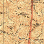 United States Geological Survey Kaweah, CA (1909, 125000-Scale) digital map
