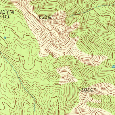 United States Geological Survey Kaweah, CA (1986, 24000-Scale) digital map