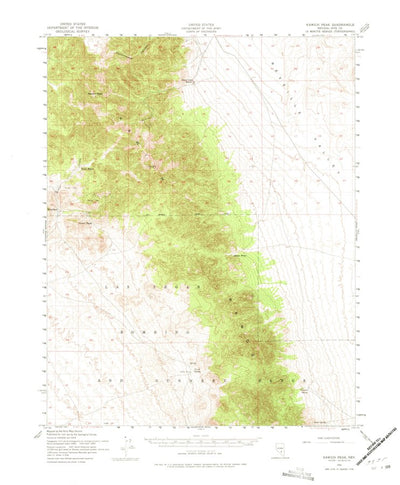 United States Geological Survey Kawich Peak, NV (1952, 62500-Scale) digital map