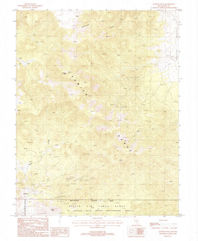 United States Geological Survey Kawich Peak, NV (1987, 24000-Scale) digital map