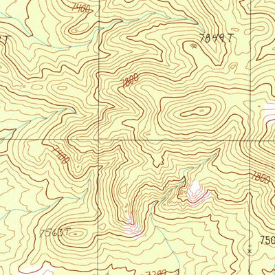 United States Geological Survey Kawich Peak SW, NV (1987, 24000-Scale) digital map