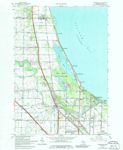 United States Geological Survey Kawkawlin, MI (1967, 24000-Scale) digital map
