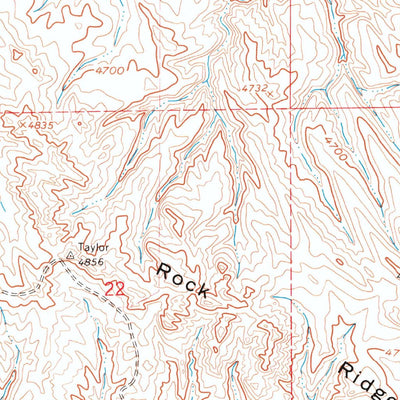 United States Geological Survey Kaycee NE, WY (1961, 24000-Scale) digital map