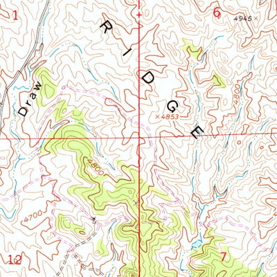 United States Geological Survey Kaycee NE, WY (1961, 24000-Scale) digital map
