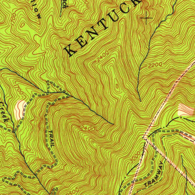 United States Geological Survey Kayjay, KY (1952, 24000-Scale) digital map
