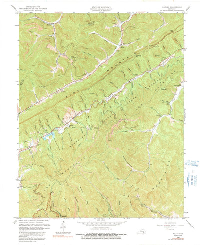 United States Geological Survey Kayjay, KY (1959, 24000-Scale) digital map