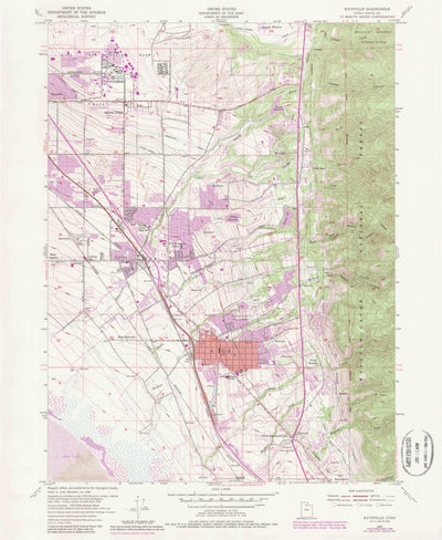 United States Geological Survey Kaysville, UT (1955, 24000-Scale) digital map