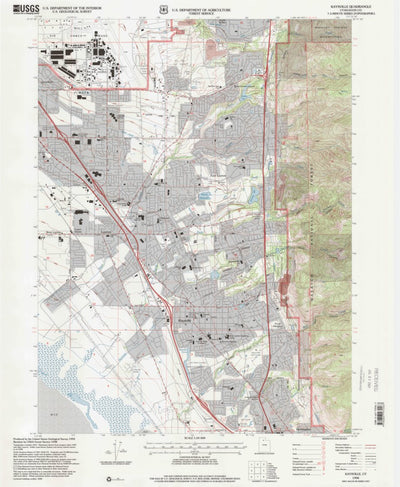 United States Geological Survey Kaysville, UT (1998, 24000-Scale) digital map