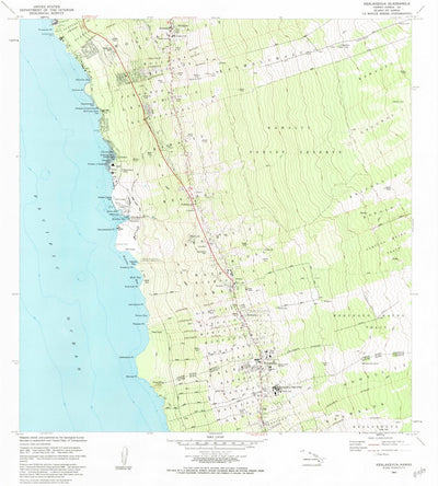 United States Geological Survey Kealakekua, HI (1982, 24000-Scale) digital map