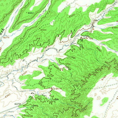 United States Geological Survey Keams Canyon, AZ (1966, 62500-Scale) digital map