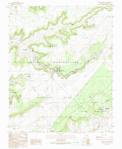 United States Geological Survey Keams Canyon, AZ (1991, 24000-Scale) digital map