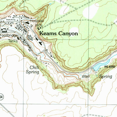 United States Geological Survey Keams Canyon, AZ (1991, 24000-Scale) digital map