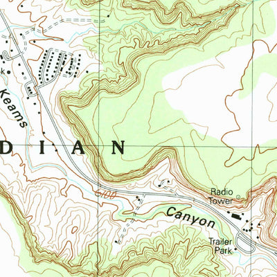 United States Geological Survey Keams Canyon, AZ (1991, 24000-Scale) digital map