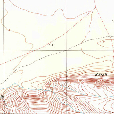 United States Geological Survey Keanauhi Valley, HI (1989, 24000-Scale) digital map