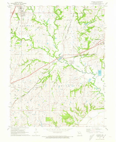 United States Geological Survey Kearney, MO (1971, 24000-Scale) digital map