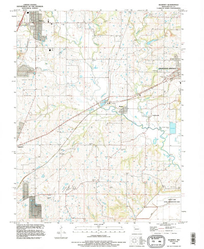 United States Geological Survey Kearney, MO (1990, 24000-Scale) digital map