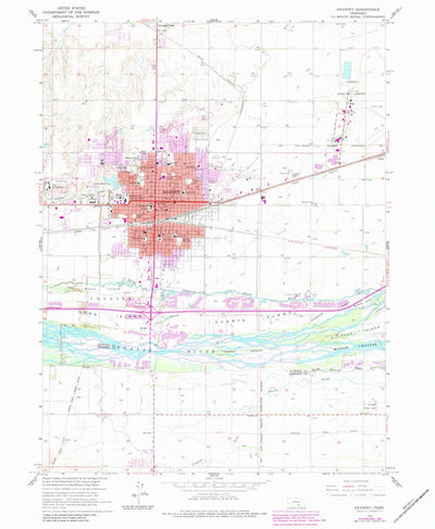 United States Geological Survey Kearney, NE (1962, 24000-Scale) digital map