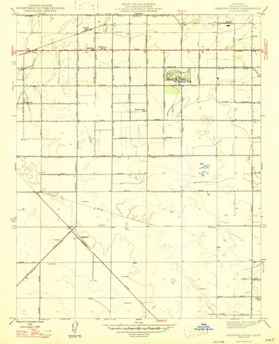United States Geological Survey Kearney Park, CA (1947, 24000-Scale) digital map