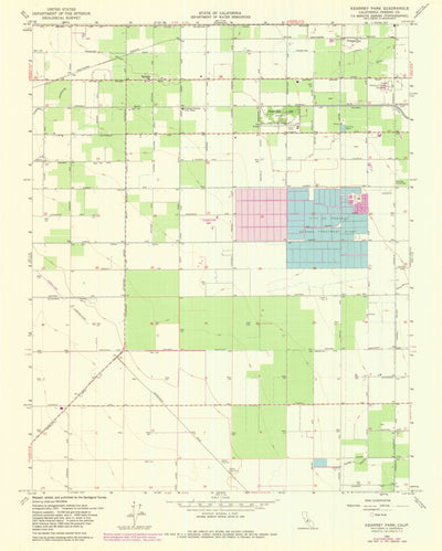 United States Geological Survey Kearney Park, CA (1963, 24000-Scale) digital map