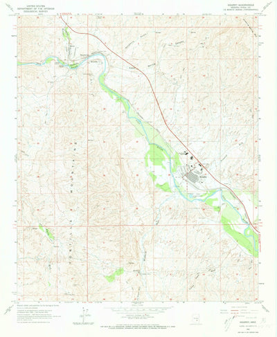 United States Geological Survey Kearny, AZ (1964, 24000-Scale) digital map