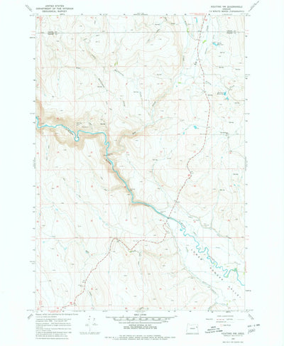 United States Geological Survey Keating NW, OR (1967, 24000-Scale) digital map