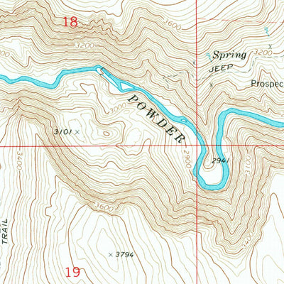 United States Geological Survey Keating NW, OR (1967, 24000-Scale) digital map