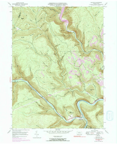 United States Geological Survey Keating, PA (1946, 24000-Scale) digital map