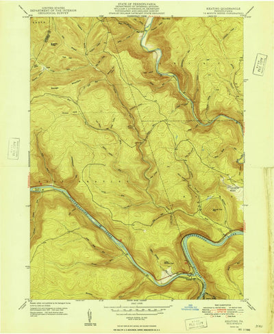 United States Geological Survey Keating, PA (1948, 24000-Scale) digital map