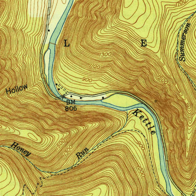 United States Geological Survey Keating, PA (1948, 24000-Scale) digital map