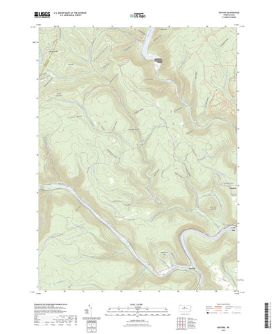 United States Geological Survey Keating, PA (2023, 24000-Scale) digital map