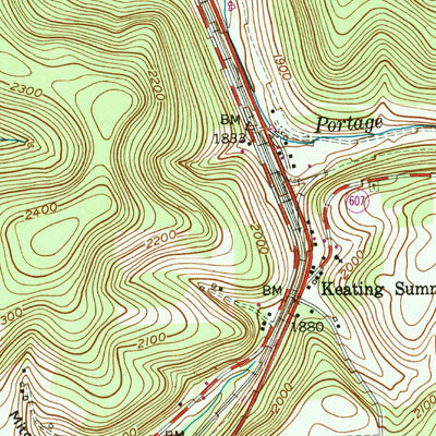 United States Geological Survey Keating Summit, PA (1948, 24000-Scale) digital map