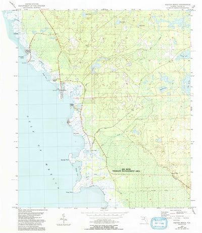 United States Geological Survey Keaton Beach, FL (1954, 24000-Scale) digital map