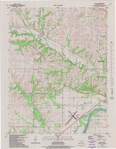 United States Geological Survey Keats, KS (1982, 24000-Scale) digital map