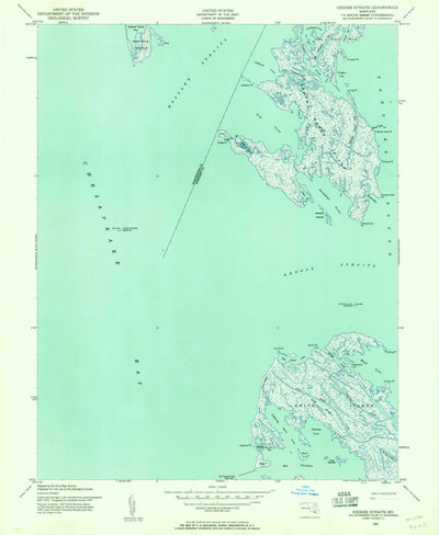 United States Geological Survey Kedges Straits, MD (1942, 24000-Scale) digital map