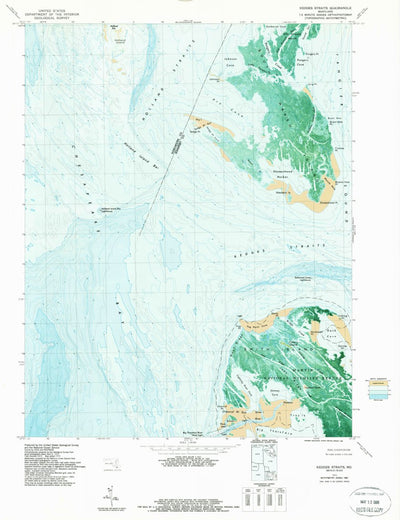 United States Geological Survey Kedges Straits, MD (1972, 24000-Scale) digital map