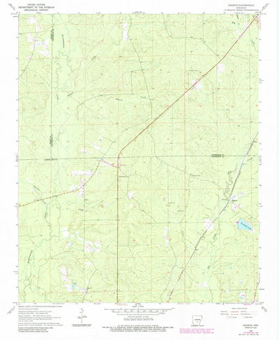 United States Geological Survey Kedron, AR (1962, 24000-Scale) digital map