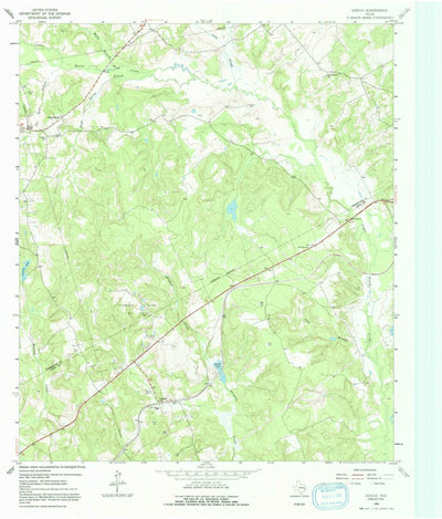 Keechi, Tx (1964, 24000-scale) Map By United States Geological Survey 