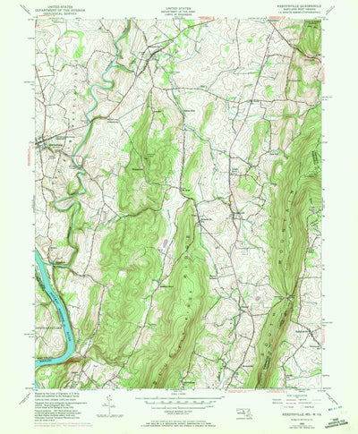 United States Geological Survey Keedysville, MD-WV (1953, 24000-Scale) digital map
