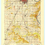 United States Geological Survey Keefeton, OK (1950, 62500-Scale) digital map