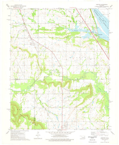 United States Geological Survey Keefton, OK (1974, 24000-Scale) digital map